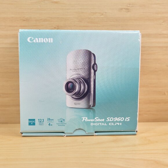 Canon PowerShot SD960IS 12.1 MP Digital Camera, 4X Optical Zoom, Made in Japan - Picture 1 of 9